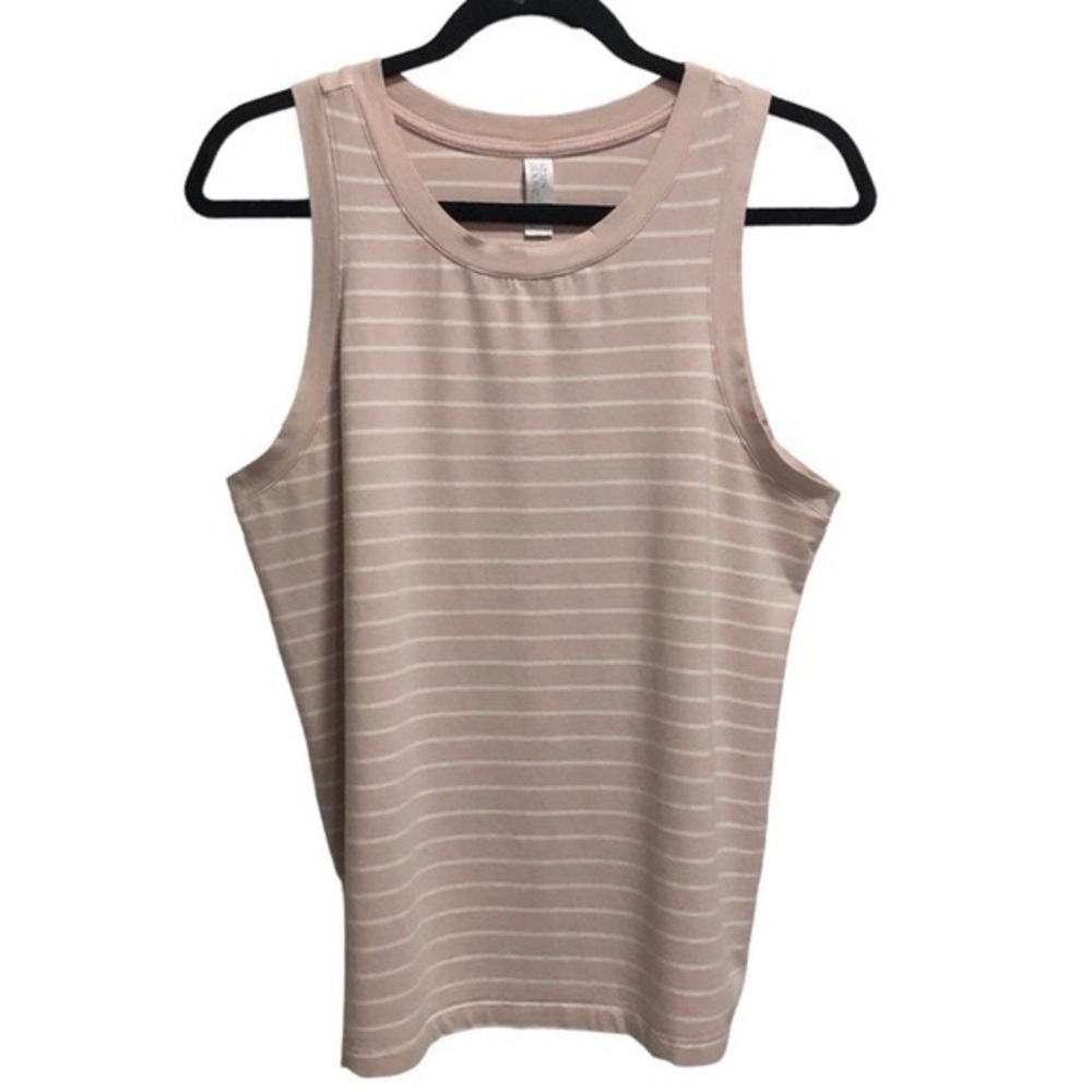 Neutral Horizontal Striped Tank Top